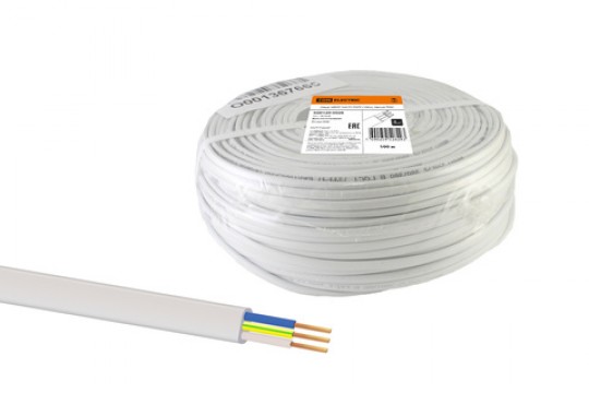 Шнур ШВВП 3х0.75 белый (50м) ГОСТ