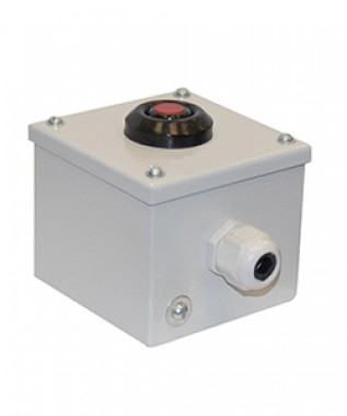 Пост управления кнопочный ПКУ-15-21.111-54 У2, 10А, 1 элемент, IP54 красный