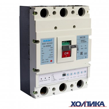 Автоматический выключатель ВА57-40 - 4710 - НР230AC с электронным расцепителем 3Р 630А HASKI