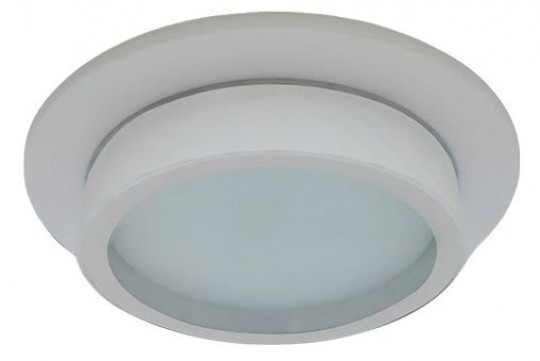 Светильник встраиваемый Ecola GX53 H4 SP5370 спот IP65 Белый матовый с белой окантовкой 110х54 (к+) /SQ530WECB/