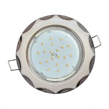 Светильник встраиваемый Ecola GX53 H4 9014 без рефл. "Звезда" жемчуг-черный хром 38x116 (к+) /FO81H4ECB/