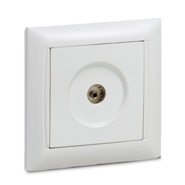 Розетка ТВ VALENZO  белая 6027