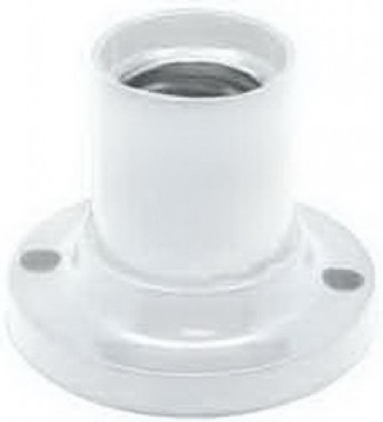 Патрон накладной Ecola base прямой E27 белый /AB7STWEAY/