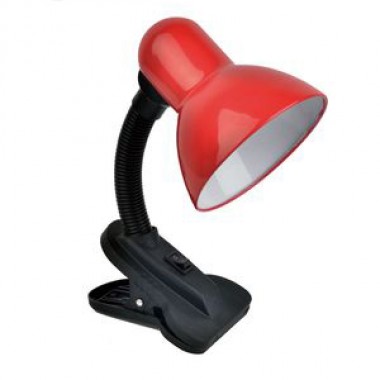 Светильник настольный LE TL-108 RED (Красный, E27, прищепка) (30) LE061402-0012