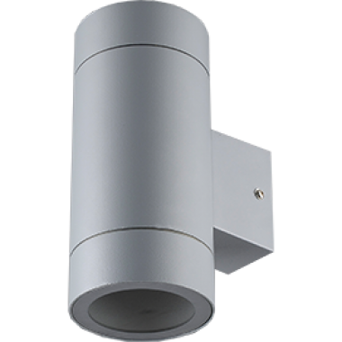 Светильник накладной Ecola GX53 LED 8013A IP65 прозрачный Цилиндр металл. 2*GX53 серый матовый 205x140x90 /FG53C2ECH/  