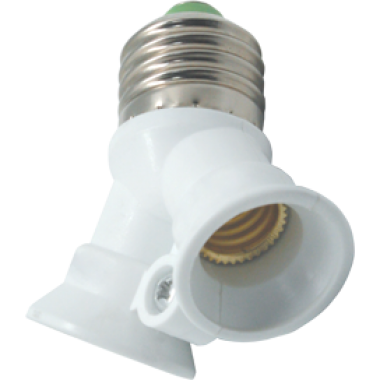 Переходник Ecola base с цоколя E27 на 2хE14 белый /A7T24WEAY/ 