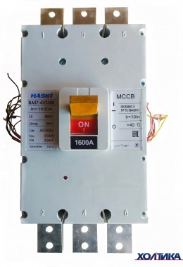 Автоматический выключатель ВА57-43 - 4710 - НР230AC 3Р 1600А HASKI