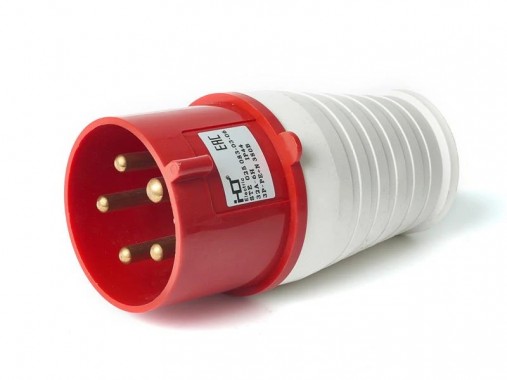 Вилка 025 3Р+РЕ+N 32А 380В IP44 HLT
