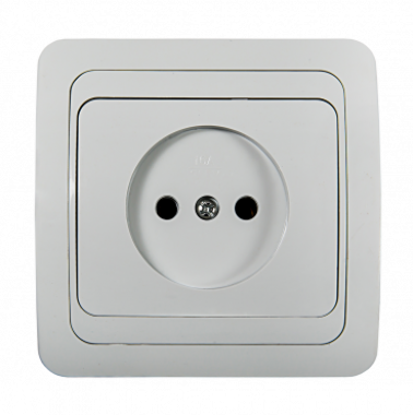 Розетка одинарная CLASSICO белая 2022 IN HOME