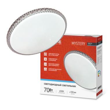 Светильник светодиодный серии DECO MYSTERY 70Вт 230В 6500К 6300Лм 500х73мм IN HOME