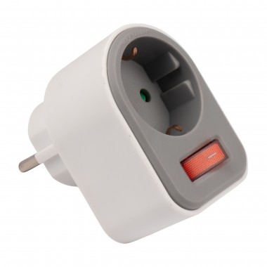 Разветвитель JAZZway AD-1GS-gy заземл., выкл.