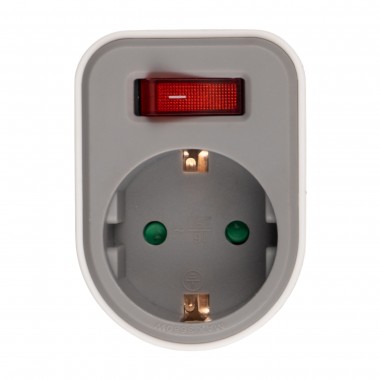 Разветвитель JAZZway AD-1GS-gy заземл., выкл.