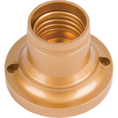 Патрон накладной Ecola base прямой E27 золото /AB7STGEAY/