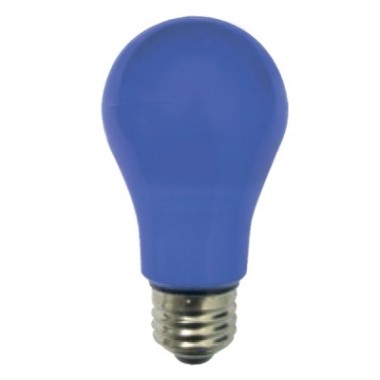 Лампа светодиодная Ecola classic LED Сolor 8,0W A55 220V E27 Blue Синяя 360°(композит)/K7CB80ELY/