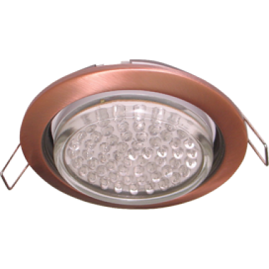 Светильник встраиваемый Ecola GX53 H4 без рефл. черненая медь 38x106 - 2pack (FP53P2ECB)