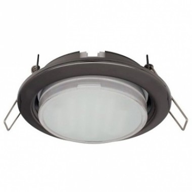 Светильник встраиваемый Ecola GX53 H4 без рефл. черный хром 38x106 - 2pack (FB53P2ECB)