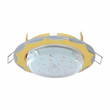 Светильник встраиваемый Ecola GX53 H4 9014 без рефл. "Звезда" золото-хром 38x116 (к+) /FM81H4ECB/