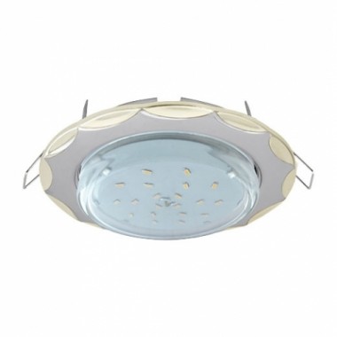 Светильник встраиваемый Ecola GX53 H4 9014 без рефл. "Звезда" хром-серебро 38x116 (к+) /FH81H4ECB/