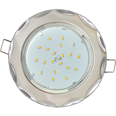 Светильник встраиваемый Ecola GX53 H4 9014 без рефл. "Звезда" жемчуг-хром 38x116 (к+) /FZ81H4ECB/