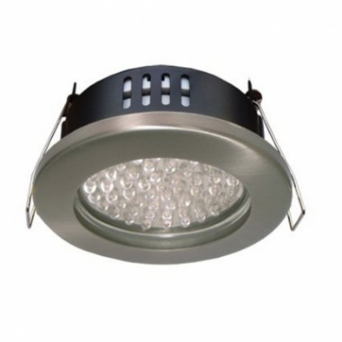 Светильник встраиваемый Ecola GX53 H9 защищенный IP65 без рефл. сатин-хром 98х55 /FS5365ECB/