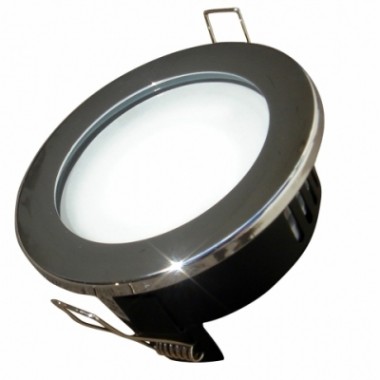 Светильник встраиваемый Ecola GX53 H9 защищенный IP65 без рефл. хром 98х55 /FC5365ECB/