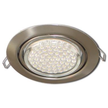 Светильник встраиваемый Ecola GX53 FT9073 поворотный сатин-хром 40x120 /FS5390ECB/