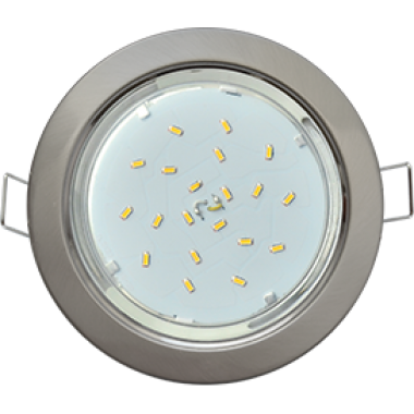 Светильник встраиваемый Ecola GX53 H4 Downlight without reflector_satin chrom Сатин-хром 38х106 /FS53H4ECB/ 