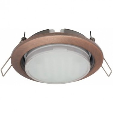 Светильник встраиваемый Ecola GX53 H4 без рефл, Черненая медь 38x106 /FP53H4ECB/