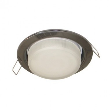 Светильник встраиваемый Ecola GX53 H4 без рефл. Черный хром 38x106 /FB53H4ECB/