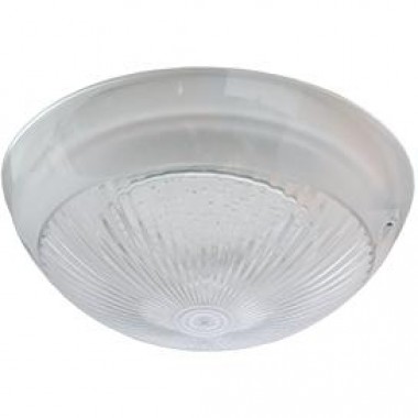 Светильник накладной Ecola Light GX70 LED ДПП 03-60-3 "Сириус" круг IP65 1хGX70 прозрачный белый 220х220х100 /TP70T1ECR/