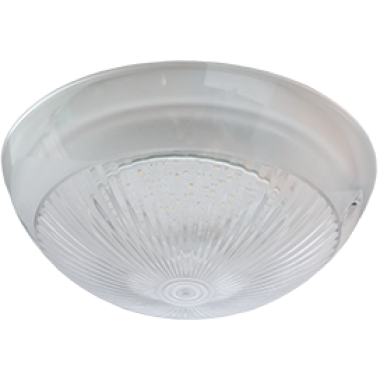 Светильник накладной Ecola Light GX70 LED ДПП 03-60-3 "Сириус" круг IP65 1хGX70 прозрачный белый 220х220х100 /TP70T1ECR/