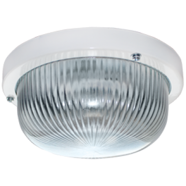 Светильник накладной Ecola Light GX53 LED ДПП (DPP) 03-7-001 Круг IP65 1*GX53 прозр стекло белый 185х185х85 /TR53T1ECR/