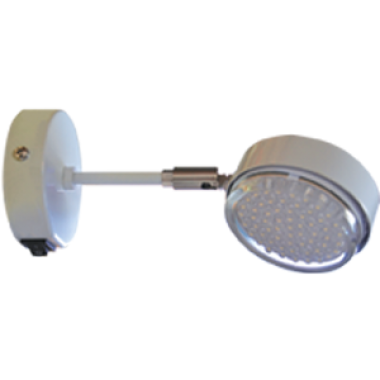 Светильник настенный Ecola GX53 FT4173 поворотный на среднем кроншт белый 210х80 /FW5341ECB/