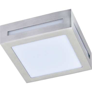 Светильник накладной Ecola GX53 LED 3082W IP65 матовый Квадрат металл. 1*GX53 сатин-хром 136x136x55 /FS53SSECH/