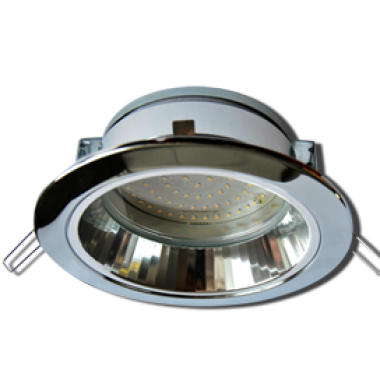 Светильник встраиваемый Ecola GX70-H6R с рефлектором хром 65x171 /FC70R6ECB/