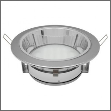 Светильник встраиваемый Ecola GX70-H6R с рефлектором хром 65x171 /FC70R6ECB/