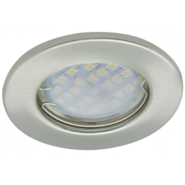 Светильник встраиваемый Ecola Light MR16 DL90 GU5.3 плоский сатин-хром 30x80 2pack (кd74) /FS1621EFY/