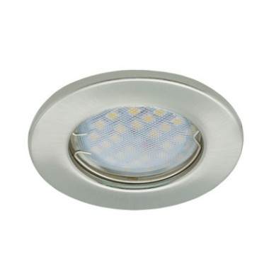 Светильник встраиваемый Ecola Light MR16 DL90 GU5.3 плоский сатин-хром 30x80 2pack (кd74) /FS1621EFY/