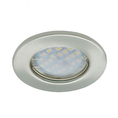 Светильник встраиваемый Ecola Light MR16 DL90 GU5.3 плоский сатин-хром 30x80 2pack (кd74) /FS1621EFY/