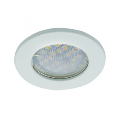 Светильник встраиваемый Ecola Light MR16 DL90 GU5.3 плоский белый 30x80 2pack (кd74) /FW1621EFY/