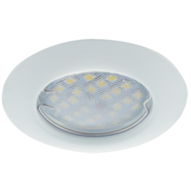 Светильник встраиваемый Ecola Light MR16 DL92 GU5.3 выпуклый белый 30x80 2pack (кd74) /FW1622EFY/