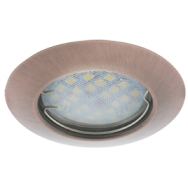 Светильник встраиваемый Ecola Light MR16 DL92 GU5.3 выпуклый черненая медь 30x80 2 pack /FA1622EFY/