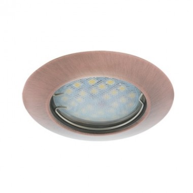 Светильник встраиваемый Ecola Light MR16 DL92 GU5.3 выпуклый черненая медь 30x80 2 pack /FA1622EFY/