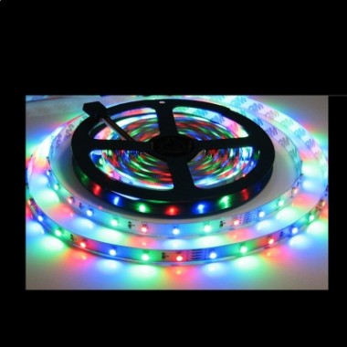 Лента светодиодная Ecola LED strip PRO 14.4W/m 12V IP20 10mm 60Led/m RGB на катушке 5м разноцветная /P2LM14ESB/