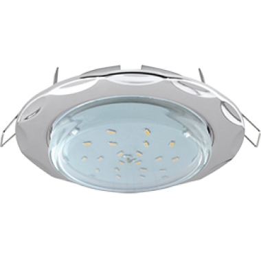 Светильник встраиваемый Ecola GX53 H4 9014 без рефл. "Звезда" хром 38x116 (к+) /FC81H4ECB/