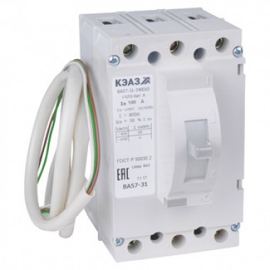 Выключатель автоматический ВА57-31-841110-16А-500-220DC-УХЛ3-КЭАЗ