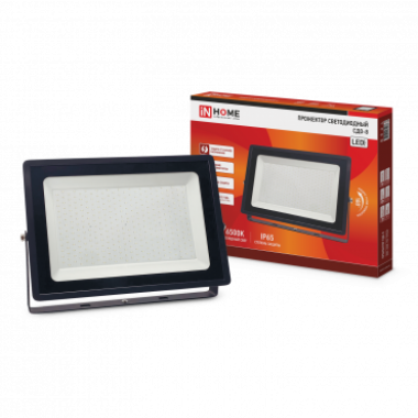 Прожектор светодиодный СДО-8 300Вт 230В 6500К 27000Лм IP65 IN HOME