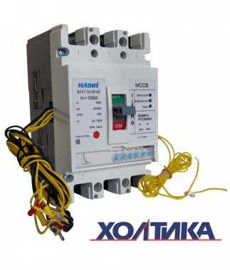 Автоматический выключатель ВА57-33 - 4710 - НР230AC с электронным расцепителем 3Р 100А HASKI