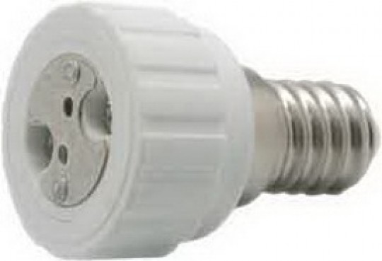 Переходник Ecola base с цоколя E14 на GU5.3 керамический в пластике белый /A4G16WEAY/