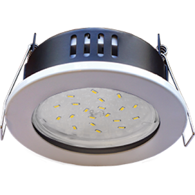 Светильник встраиваемый Ecola GX53 H9 защищенный IP65 без рефлектора белый матовый 98х55 /FQ5365ECB/